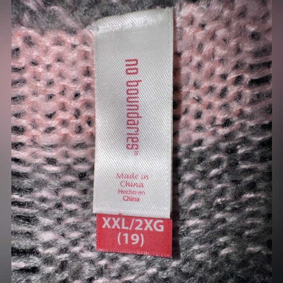 No boundaries Striped Pink and Gray Sweater Dress. Size XXL Junior GUC - Picture 4 of 9